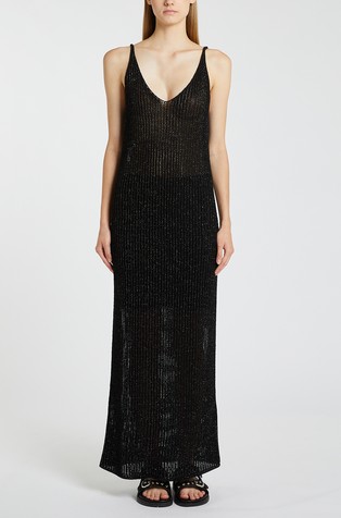 Monochrome pletena haljina od mješavine viskoze