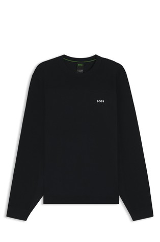 Pleten pulover s kombinacijom struktura i obradom za kontrolu vlage