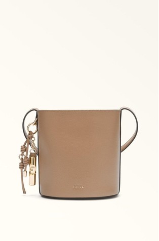 Mini kožna bucket torbica