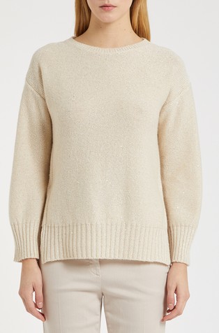 Monochrome pleten pulover od mješavine vune