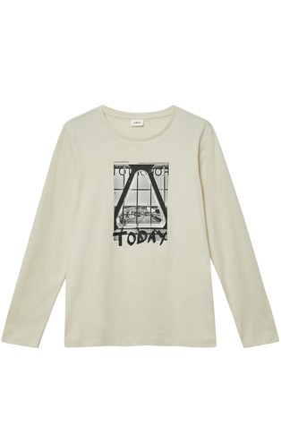 Pamučna majica dugih rukava s otiskom