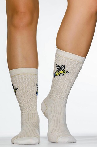 Honeycomb Glitter ženske čarape