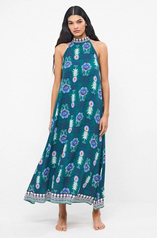 Viscose printed dress
