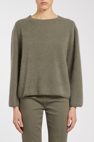 Monochrome pleten pulover od vune i kašmira