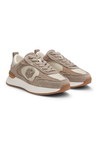 Tenisice od brušene kože s dvostrukim monogramom B